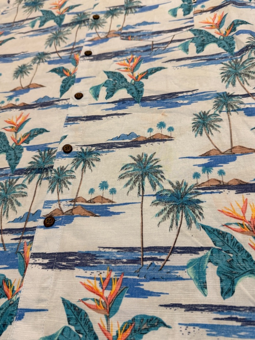 Hurley Mens Tropical Hawaiian Button Down Shirt Size S NWT - Picture 2 of 7